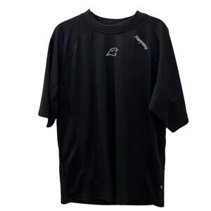NFL Carolina Panthers Shield Gear Performance Training Shirt Men’s Medium Black